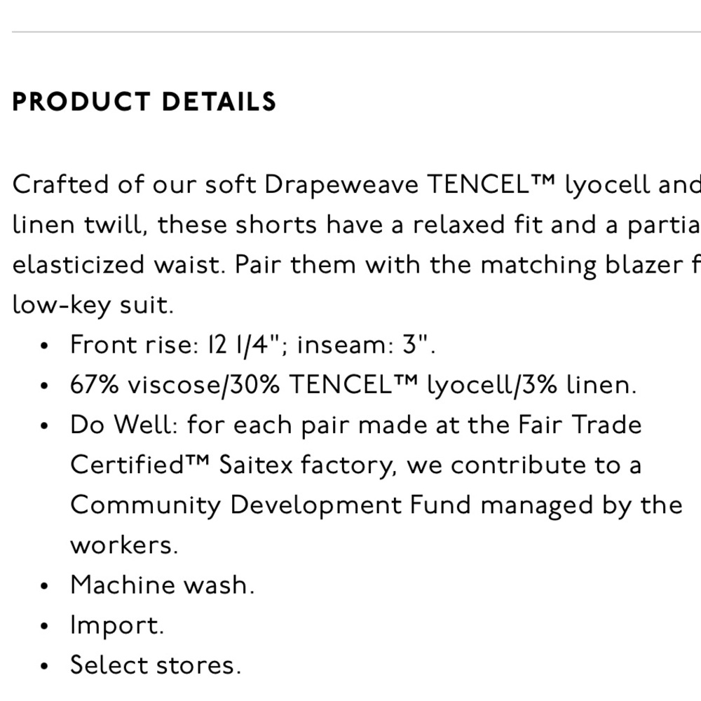 Madewell Drape-weave Tailored Shorts - Picture 7 of 9